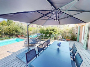 Belle villa climatisée avec piscine et parking au Lavandou - FR-1-308-200